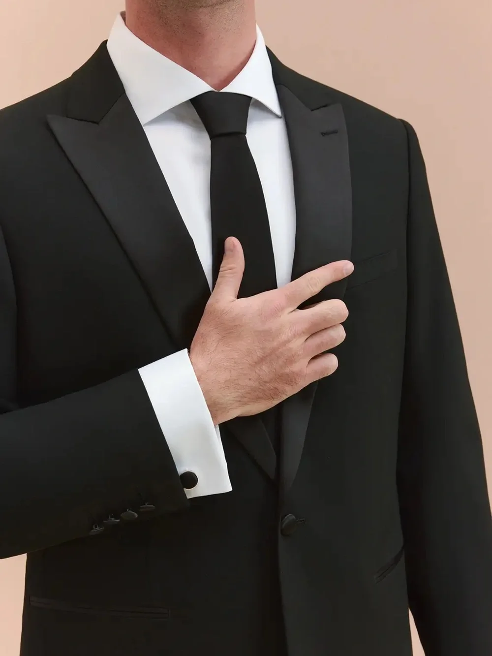 Azazie Hudson Black Tuxedo Jacket  classic short 38 NWT men’s, teen, boys suit